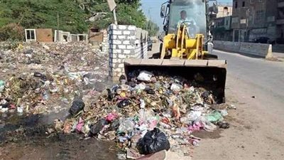 رفع 210 أطنان مخلفات وتركيب 7 أعمدة إنارة بالبدرشين في الجيزة