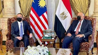 بدء جلسة المباحثات الثنائية بين وزير الخارجية ونظيره الماليزي