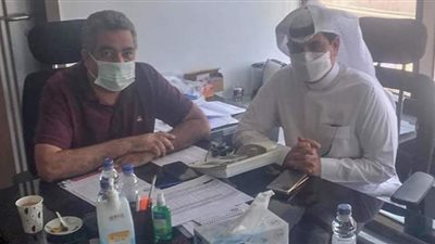 أحمد مجاهد يستقبل أمين عام الاتحاد العربي لكرة القدم