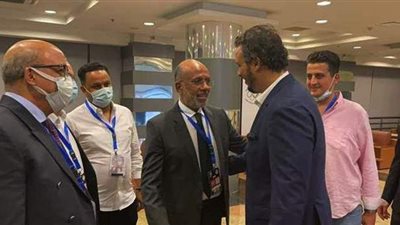 بيراميدز يستقبل مسؤولي الرجاء المغربي بإستاد الدفاع الجوي | صور