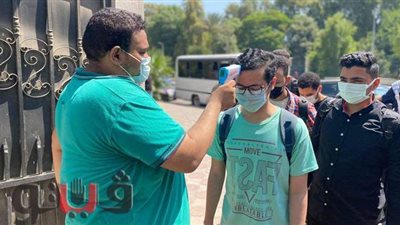 إجراءات احترازية مشددة على طلاب الثانوية العامة قبل أداء امتحان التجريبي الثالث | فيديو