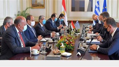 الطاقة وقضايا شرق المتوسط تتصدر مباحثات السيسي ورئيس وزراء اليونان