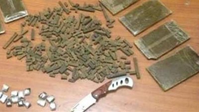 حبس مسجل خطر بتهمة حيازة حشيش وسلاح أبيض بمصر الجديدة