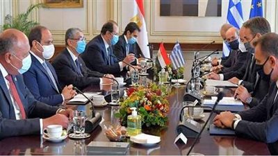 مصر واليونان يتوافقان على تعزيز التعاون الاقتصادي.. وأهمية التوصل لاتفاق قانوني عادل ومتوازن حول ملء وتشغيل سد النهضة