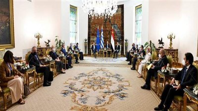 10 صور ترصد المباحثات المصرية اليونانية بقصر الاتحادية