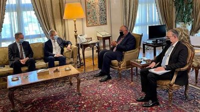 وزير الخارجية يستقبل الممثل الخاص للاتحاد الأوروبي لعملية السلام