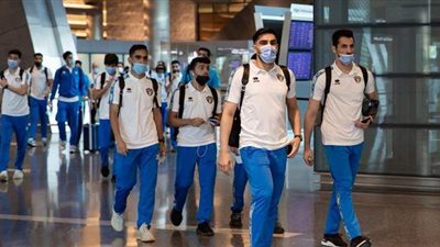 المنتخب الكويتي يصل الدوحة لمواجهة البحرين في تصفيات كأس العرب | صور
