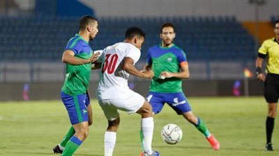 تعادل سلبي بين الزمالك والمقاصة فى الشوط الأول| صور