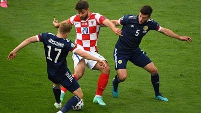 يورو 2020| كرواتيا تتعادل مع إسكتلندا بهدف في الشوط الأول
