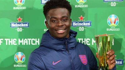 يورو 2020.. ساكا أفضل لاعب في مباراة إنجلترا والتشيك