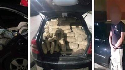 كانت هتغرق السوق.. إحباط محاولة تهريب كمية كبيرة من المخدرات بمحور قناة السويس | صور