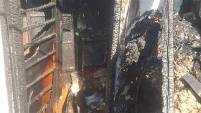 انتداب المعمل الجنائي لمعاينة حريق عقار في الظاهر