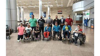 وزارة الرياضة تستقبل بعثة منتخب السباحة البارالمبي بمطار القاهرة