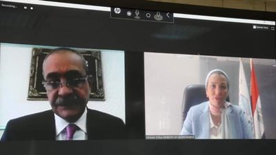 وزيرة البيئة ومحافظ الإسماعيلية يبحثان تنفيذ منظومة إدارة المخلفات الصلبة