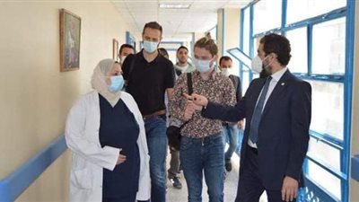 تفاصيل زيارة وفد أوكراني لمستشفى أطفال المنصورة الجامعي | صور