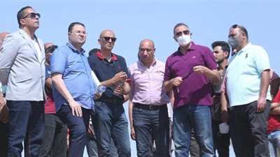 الخطيب يتفقد أعمال تشييد جراج الأهلي بفرع مدينة نصر