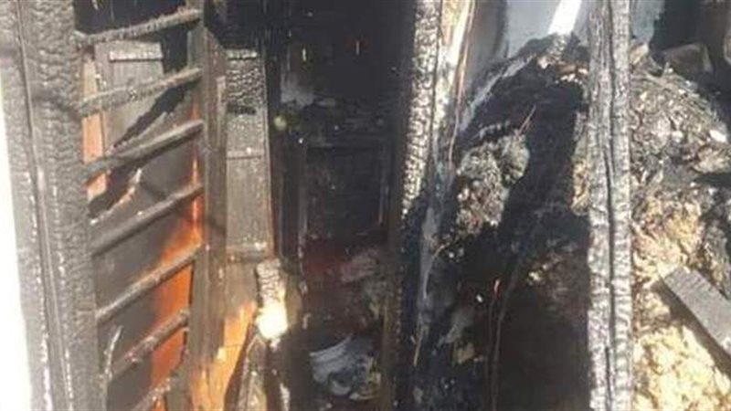 حريق عقار الظاهر