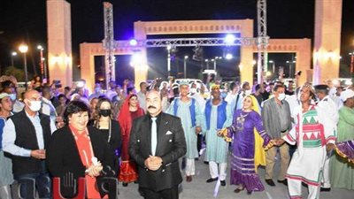 استعراضات على الأغاني التراثية للترحيب بوزيرة الثقافة ومحافظ أسوان | فيديو وصور