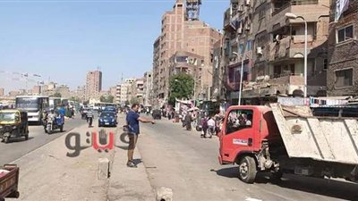بسبب كورونا.. إزالة الباعة الجائلين بحي شمال الجيزة | صور