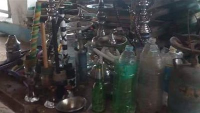 شيشة وخمور مضبوطات على شواطئ الإسكندرية | صور