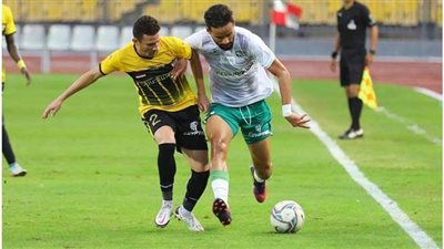 المصري يتقدم على الإنتاج الحربي بهدفين في الشوط الأول
