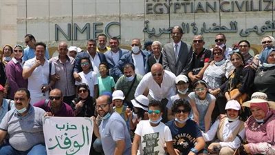 الوفد يُنظم زيارة للمتحف القومي للحضارة المصرية بالفسطاط | صور