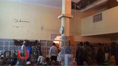 إصابة شخصين في انهيار سقف مسجد أثناء صلاة الظهر ببني سويف
