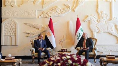 برهم صالح: نتطلع للاستفادة من التجربة التنموية المصرية في إعادة إعمار العراق