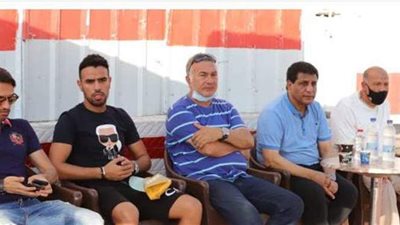 فاروق جعفر ووفد من السفارة الفلسطينية يتابعون ودية الأمل و