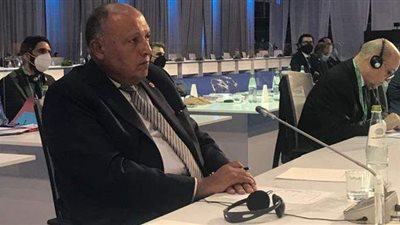 وزير الخارجية يلقي كلمة مصر في الاجتماع الوزاري حول سوريا بروما