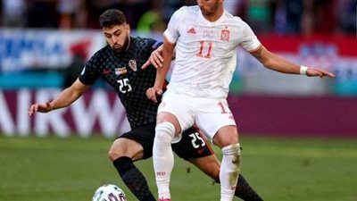 يورو 2020.. إسبانيا تتعادل مع كرواتيا 1/1 في الشوط الأول | فيديو وصور