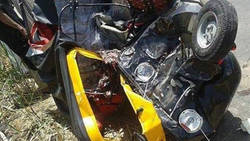 حادث تصادم توك توك