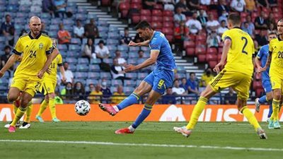 يورو 2020.. أوكرانيا تحقق فوزا قاتلا على السويد 1/2 وتصعد لربع النهائي