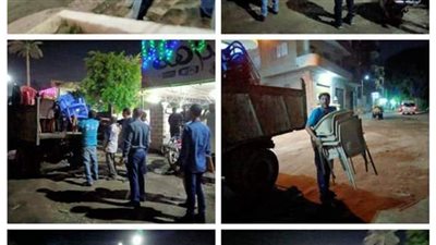 رفع 185 حالة إشغال متنوعة بالحوامدية | صور