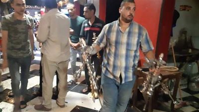 رفع ١٣٢ حالة إشغال لمحال ومقاه وباعة جائلين بأوسيم | صور