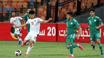 كأس العرب للشباب | الجزائر تتعادل بهدف قاتل مع المغرب والمباراة تتجه لركلات الترجيح