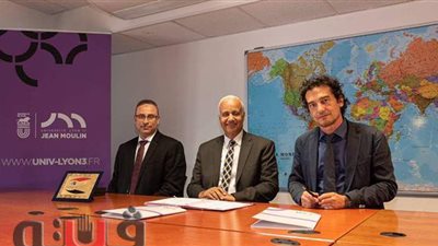 توقيع اتفاقية شراكة بين جامعتي العلمين وليون 3 الفرنسية