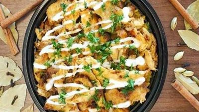 طريقة عمل فتة الشاورما بالفراخ