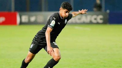 إبراهيم عادل يتقدم لـ بيراميدز بهدف في شباك الأهلي