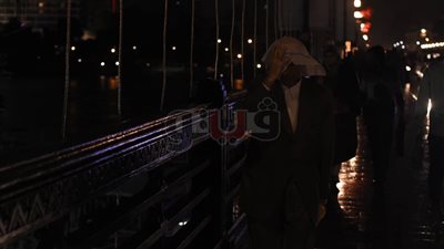 17 صورة ترصد هطول الأمطار على شوارع القاهرة والجيزة