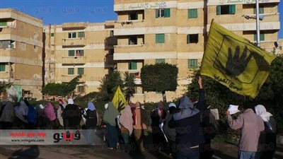 مسيرة للإرهابية ببرج العرب