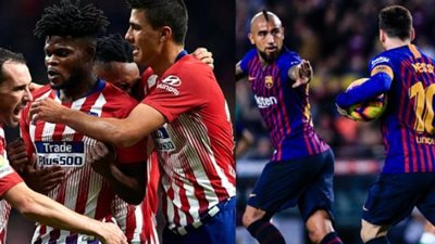 هل ينهي أتلتيكو مدريد عقد برشلونة في الليجا؟