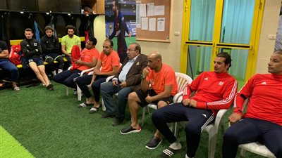 رسالة المشرف على الكرة بالمقاولون للاعبين قبل مواجهة الأهلي (صور)