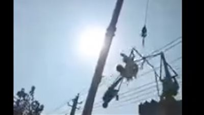 سقوط مروع لـ 4 لاعبين أكروبات خلال عرض بالصين (فيديو)