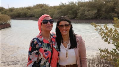 «المشاط» تشارك في احتفالية تطوير محمية رأس محمد (صور)