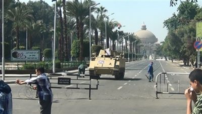 تعزيزات أمنية بميدان النهضة