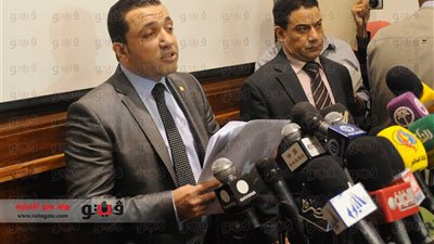 بالصور..بدء المؤتمر الصحفى للنيابة العامة لتوضيح 