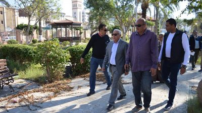 محافظ بورسعيد يطلق مشروع تطوير حديقة الفرما (صور)