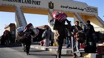 جثمان السائق المصرى المقتول في ليبيا يصل منفذ 