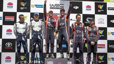 فريق هيونداي يتصدر الجولة النهائية من بطولة العالم للراليات 2017